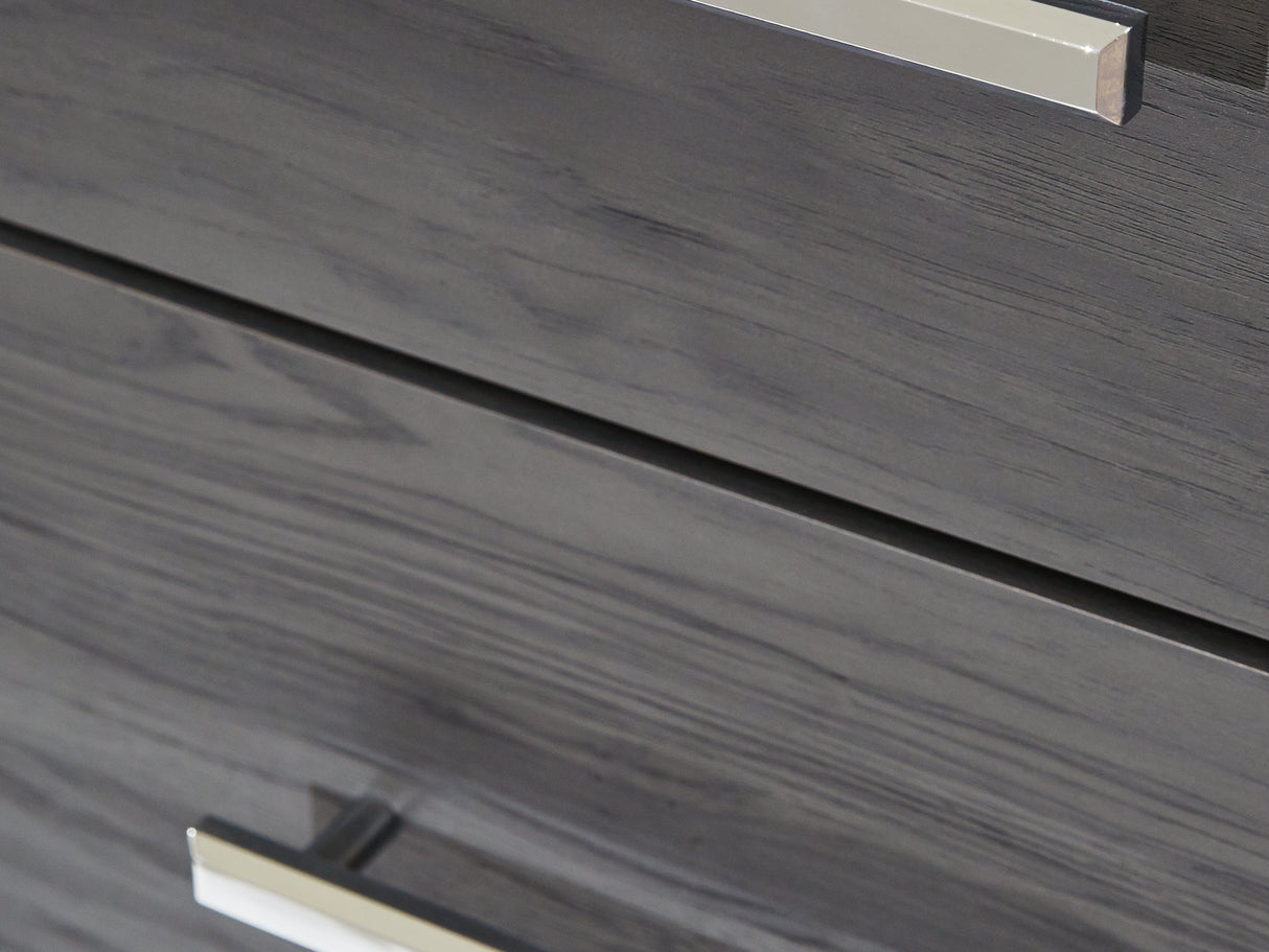 Lodanna Gray King Storage Bed, Dresser, Mirror And 2 Nightstands