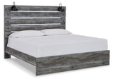 Baystorm Gray King Panel Bed