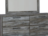 Baystorm Gray Twin Panel Bed, Dresser And Mirror