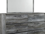 Baystorm Gray Full Panel Bed, Dresser, Mirror And Nightstand