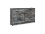 Baystorm Gray King Panel Storage Bed, Dresser And Nightstand