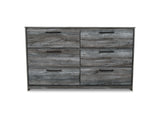Baystorm Gray Full Panel Headboard, Dresser And Nightstand
