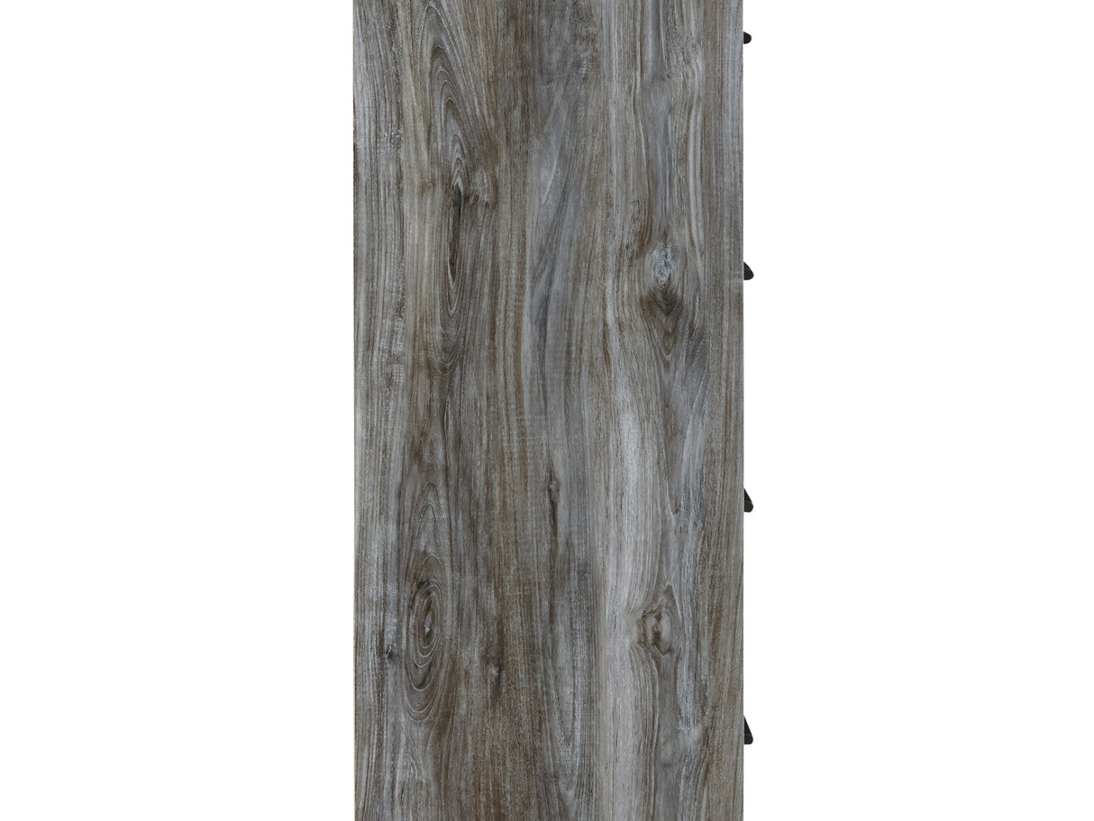 Baystorm Gray Twin Panel Headboard Bed, Dresser, Mirror And Nightstand