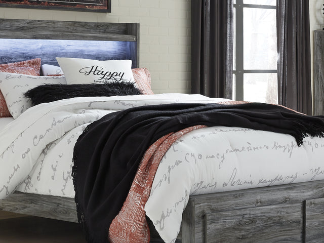 Baystorm Gray Queen Panel Storage Bed With Chest