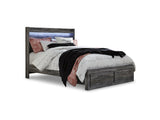 Baystorm Gray Queen Panel Storage Bed With Chest
