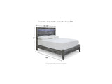 Baystorm Gray Full Panel Bed, Dresser, Mirror And Nightstand