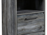 Baystorm Gray Full Panel Bed, Dresser, Mirror And Nightstand
