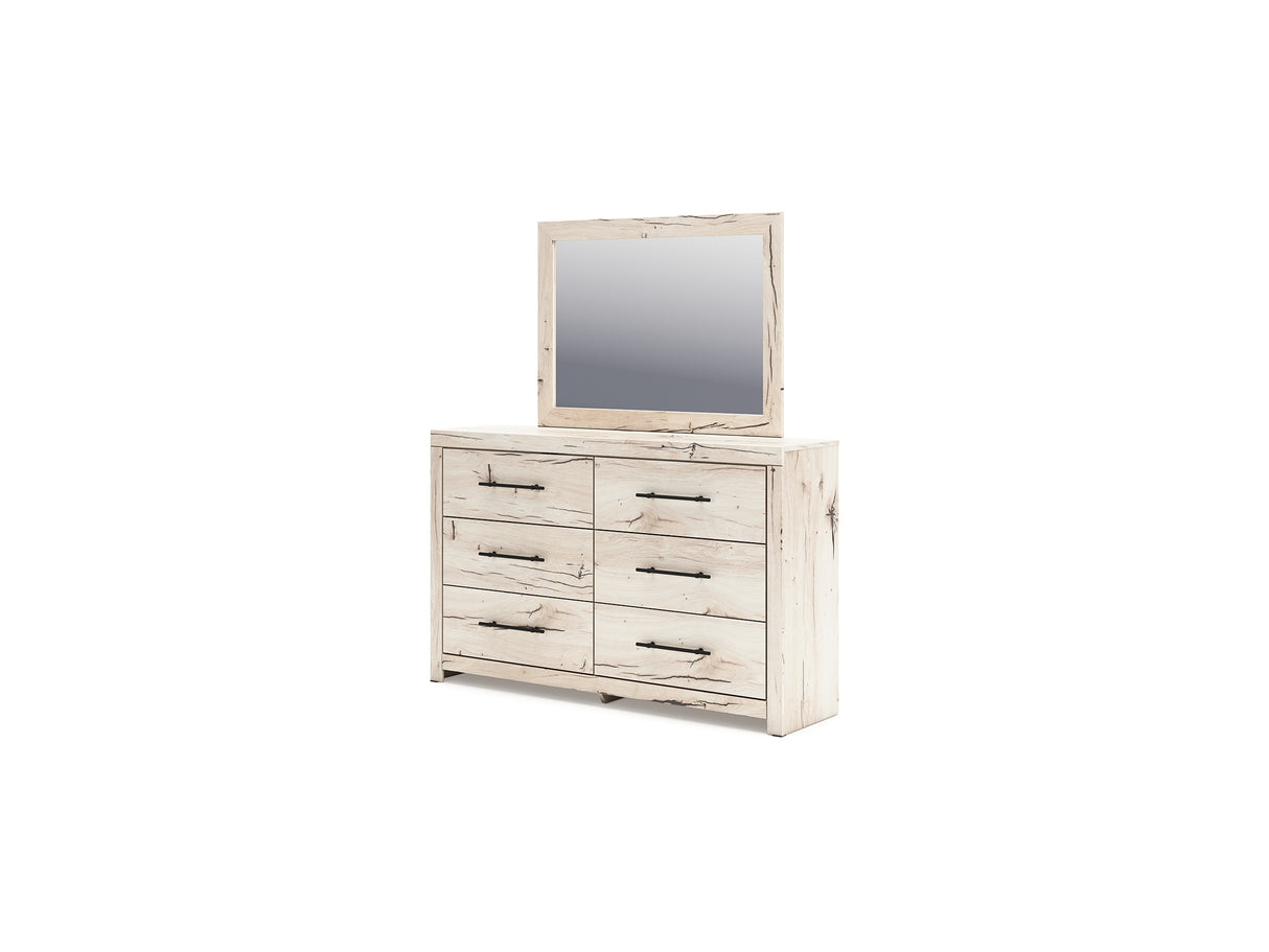Lawroy Queen Panel Bed, Dresser, Mirror And Nightstand