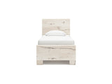 Lawroy Light Natural Twin Panel Bed With Storage, Dresser And Mirror