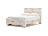 Lawroy Light Natural Queen Panel Bed With Storage