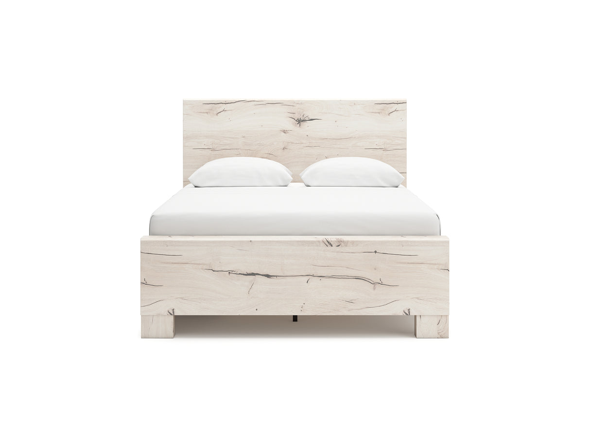 Lawroy Light Natural Queen Panel Bed With Storage