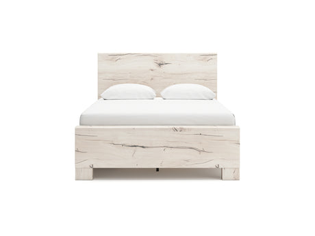 Lawroy Light Natural Queen Panel Bed With Storage