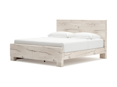 Lawroy Light Natural King Panel Bed With Storage