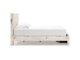Lawroy Light Natural King Panel Storage Bed, Dresser And Mirror