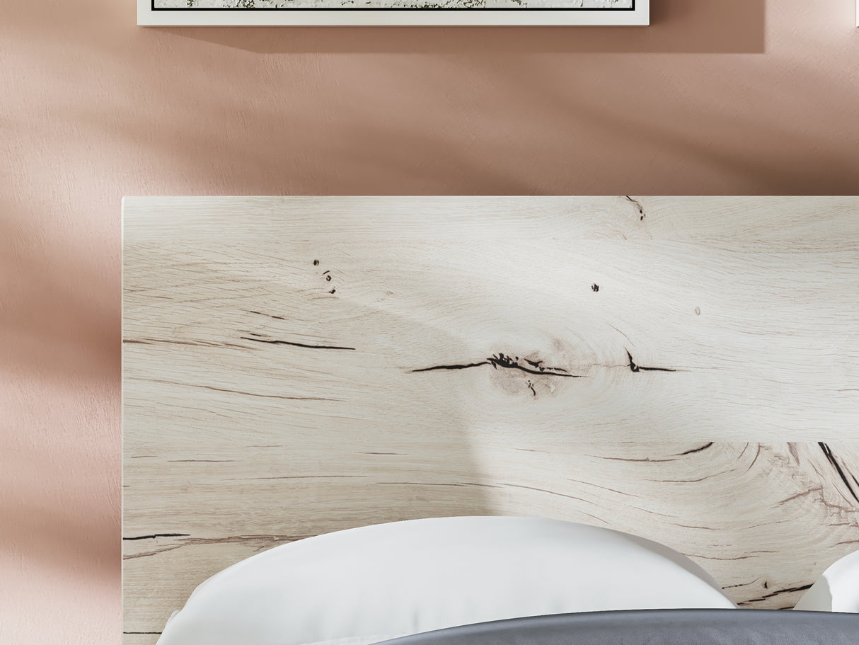 Lawroy Light Natural Full Panel Headboard, Dresser And Mirror