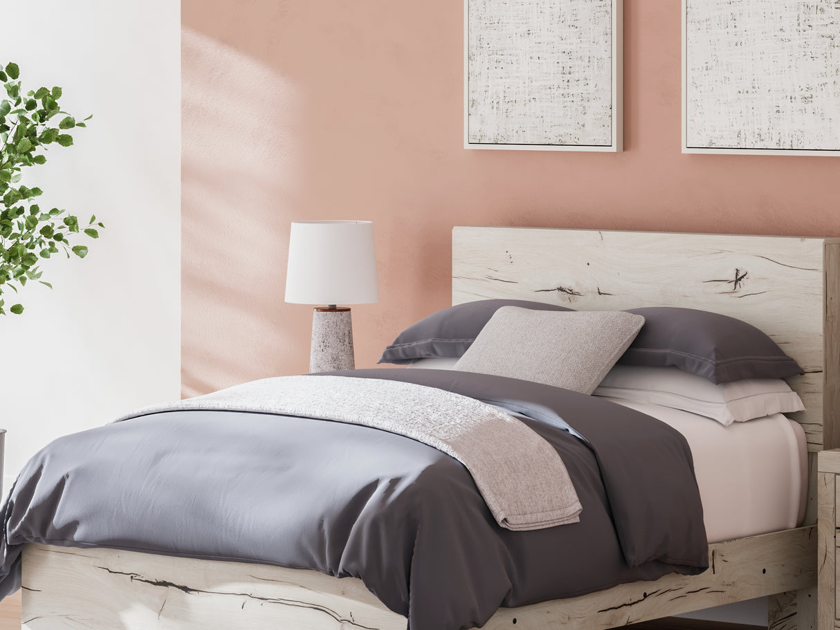 Lawroy Light Natural Full Panel Bed