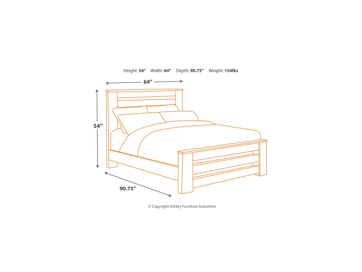 Zelen Warm Gray Queen Panel Bed And Dresser