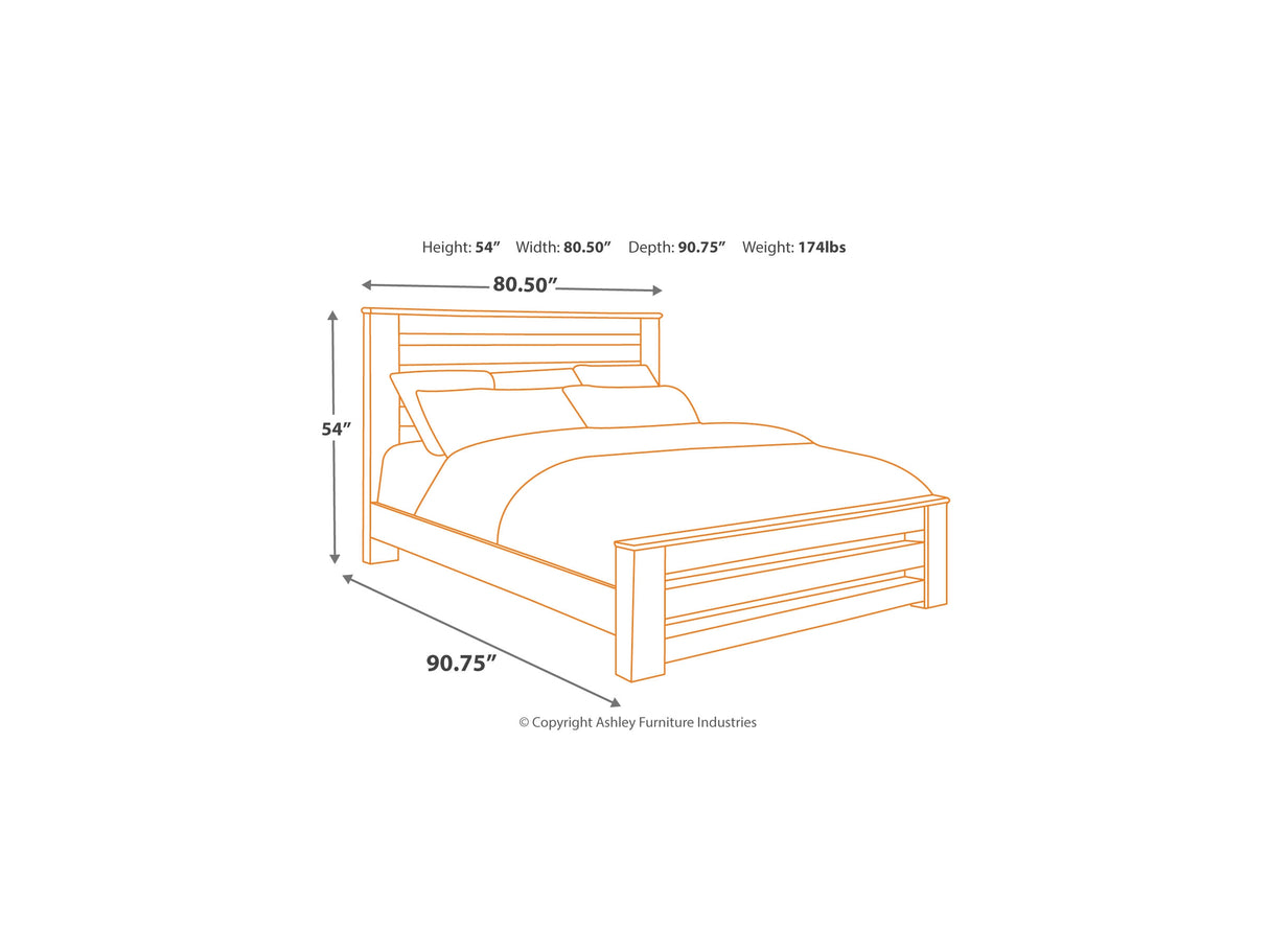 Zelen Warm Gray King/California King Panel Headboard, Dresser And Mirror
