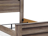 Zelen Warm Gray Full Panel Bed