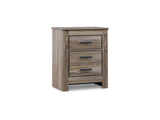Zelen Warm Gray Full Panel Bed, Dresser, Mirror, And Nightstand