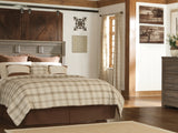 Juararo Dark Brown Queen Panel Headboard, Dresser And Mirror