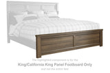 Juararo Dark Brown King/California King Panel Footboard
