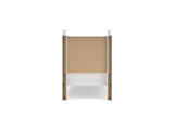 Mollviney White Twin Panel Storage Bed