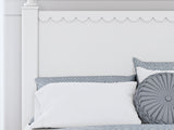 Mollviney White Full Panel Headboard, Dresser And Mirror