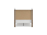 Mollviney White Full Panel Storage Bed, Dresser And Mirror