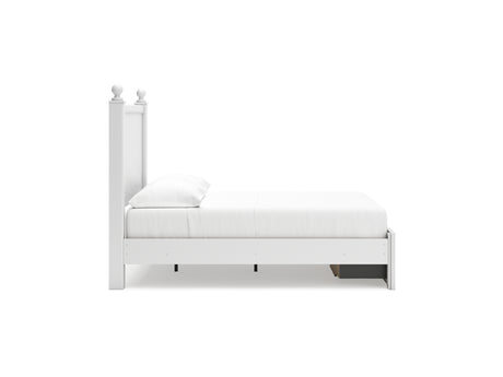 Mollviney White Full Panel Storage Bed