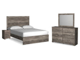 Ralinksi Gray Queen Panel Bed, Dresser, Mirror, And Nightstand