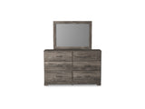 Ralinksi Gray Full Panel Bed, Dresser, Mirror And Nightstand