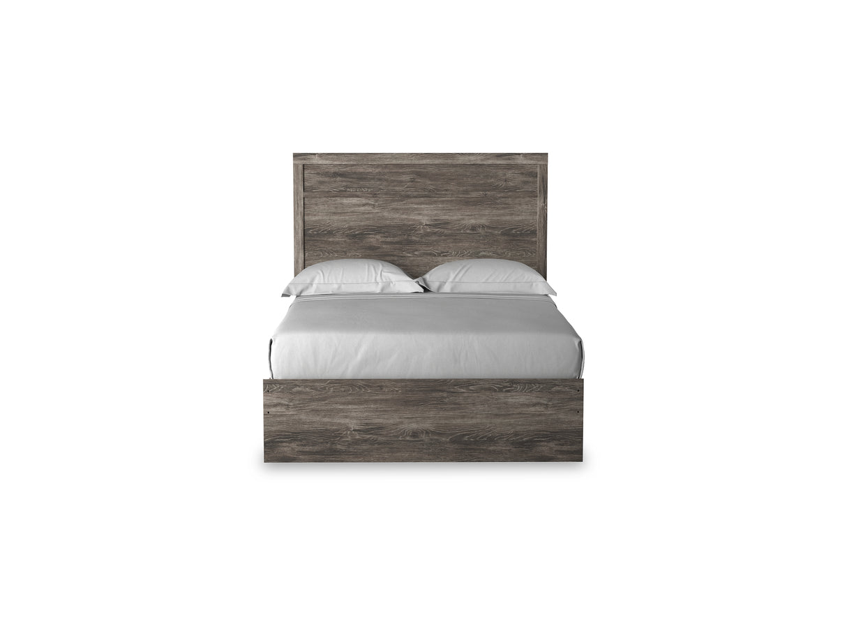 Ralinksi Gray Full Panel Bed, Dresser, Mirror And Nightstand