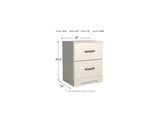 Stelsie White Full Panel Bed, Dresser, Mirror And Nightstand
