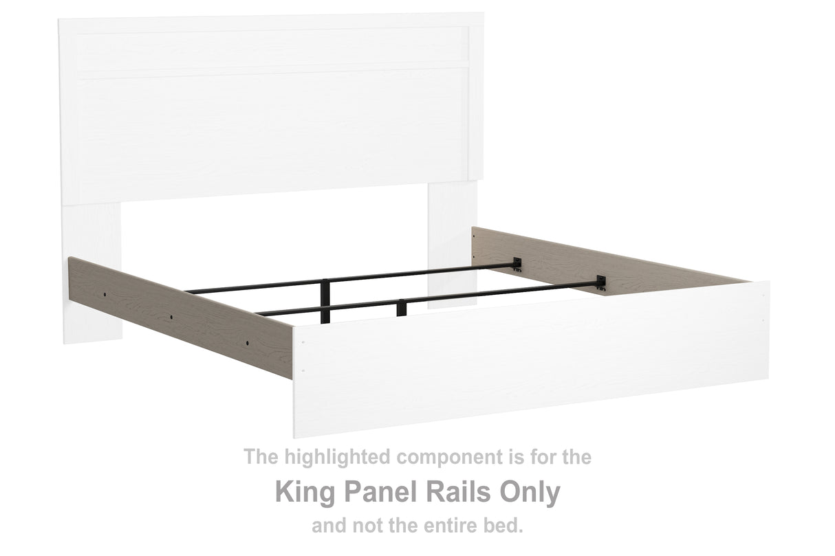 Stelsie White King Panel Rails