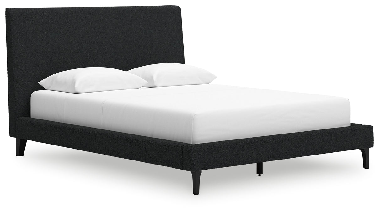 Cadmori Queen Upholstered Bed with Roll Slats
