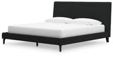 Cadmori King Upholstered Bed with Roll Slats