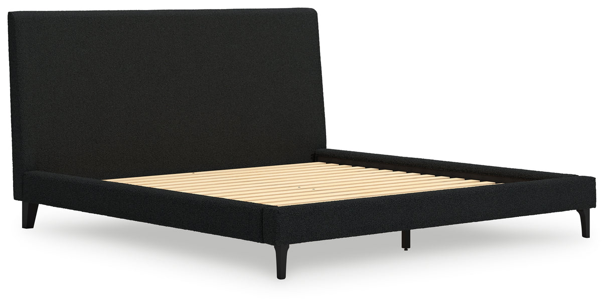 Cadmori King Upholstered Bed with Roll Slats