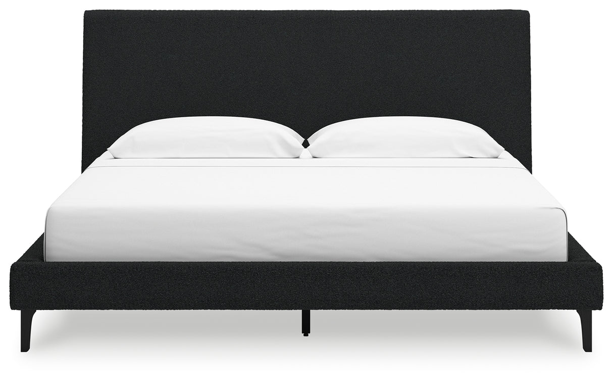 Cadmori King Upholstered Bed with Roll Slats