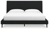 Cadmori King Upholstered Bed with Roll Slats