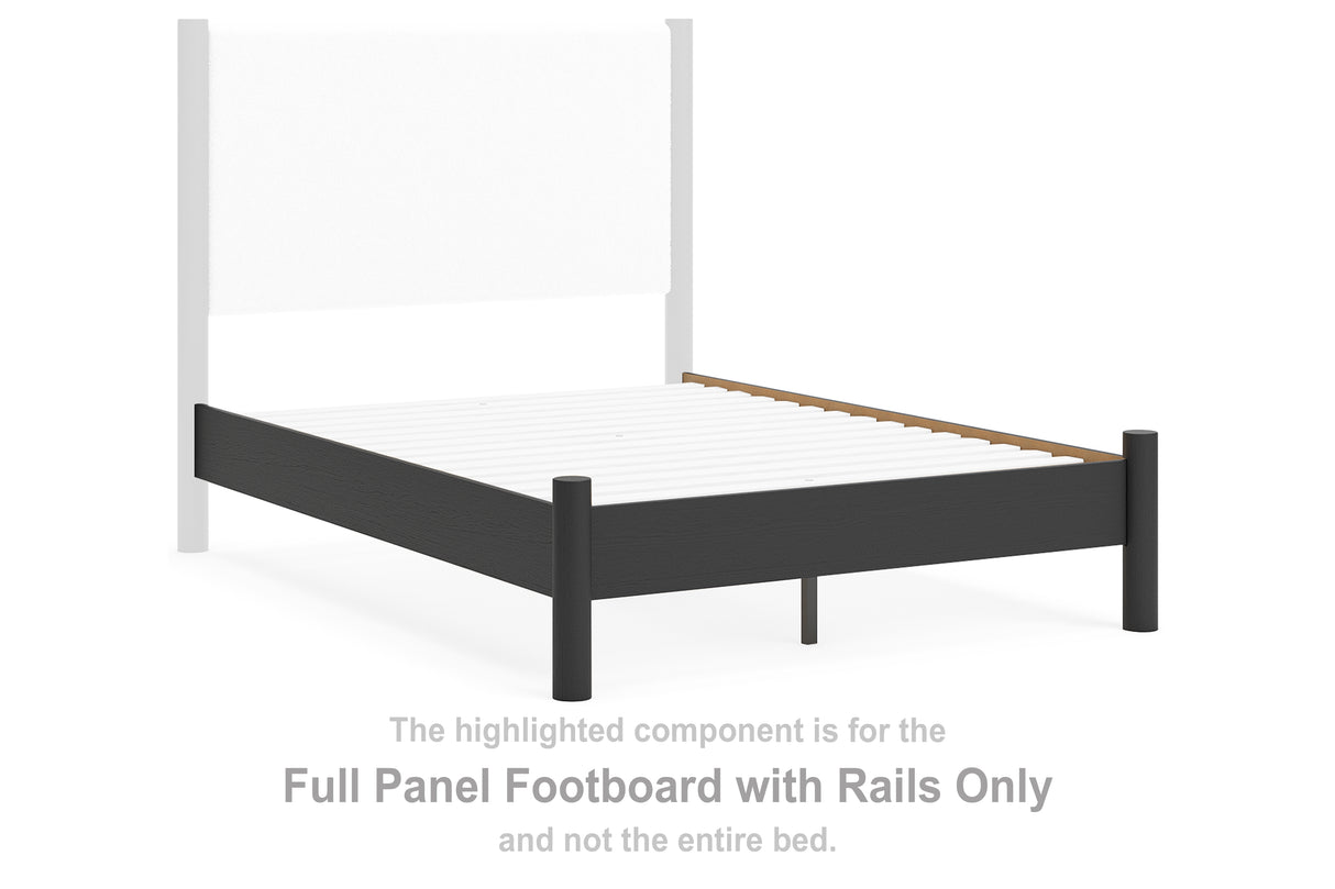 Cadmori Full Panel Footboard with Rails Redwood Home Furniture