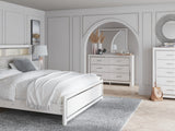Altyra White King Bookcase Headboard, Dresser And Mirror