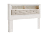 Altyra White King Bookcase Headboard, Dresser And Mirror