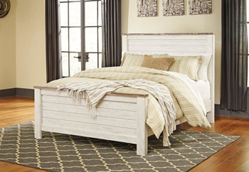 Willowton Whitewash Queen Panel Footboard