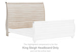 Willowton Whitewash King Sleigh Headboard