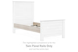 Willowton Whitewash Twin Panel Rails