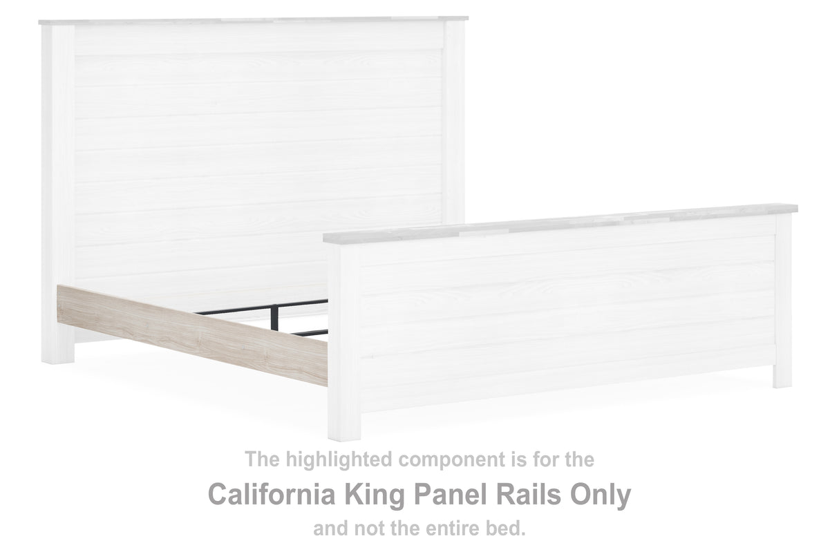 Willowton Whitewash California King Panel Rails