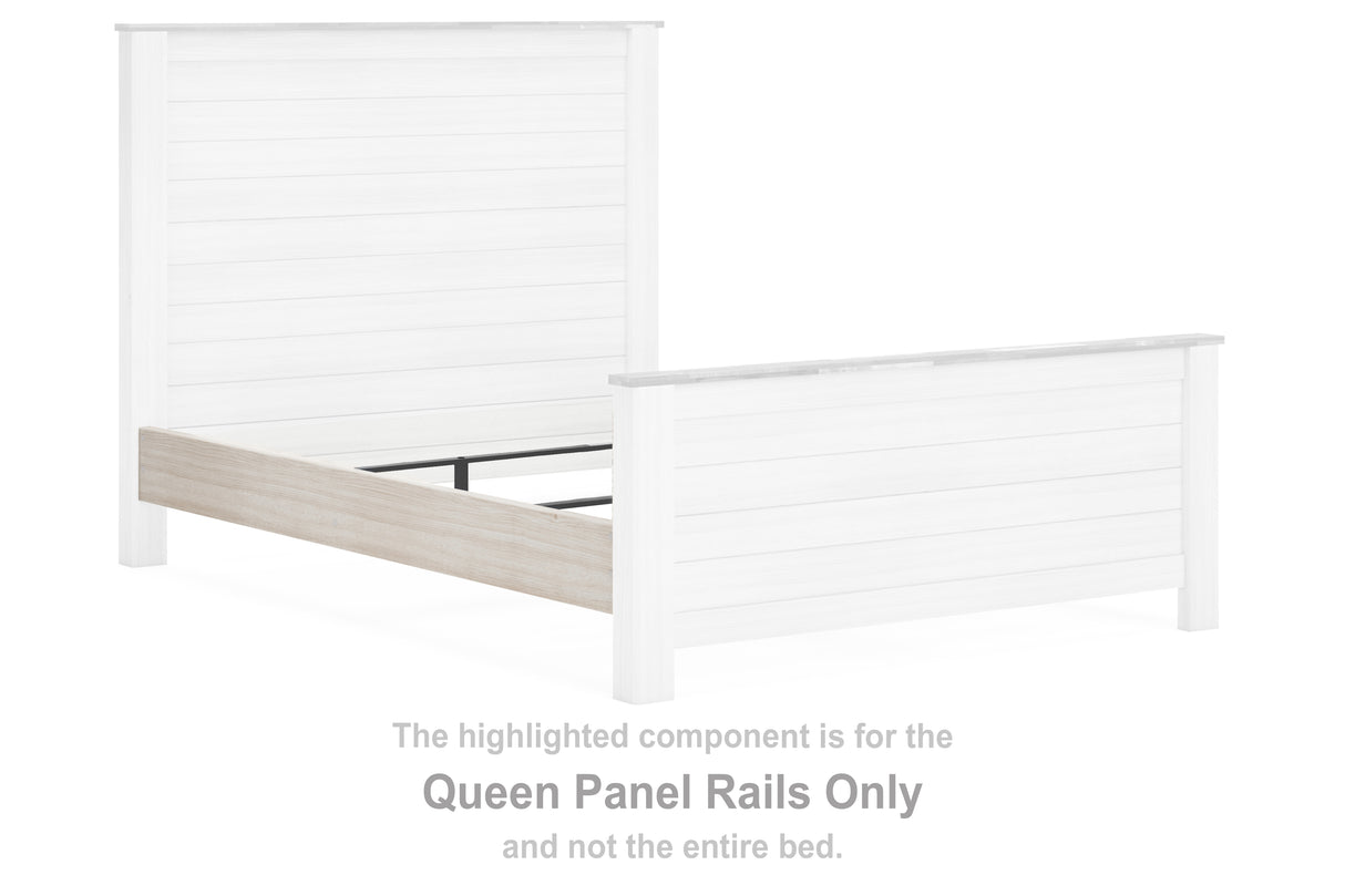 Willowton Whitewash Queen Panel Rails