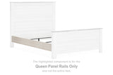 Willowton Whitewash Queen Panel Rails