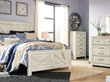 Bellaby Whitewash Queen Crossbuck Panel Bed